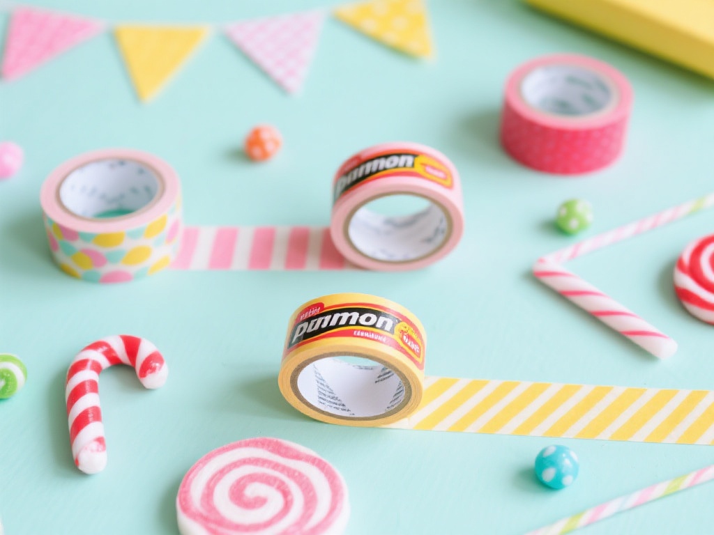 在DIY项目中，糖果派对胶带的应用范围几乎没有限制