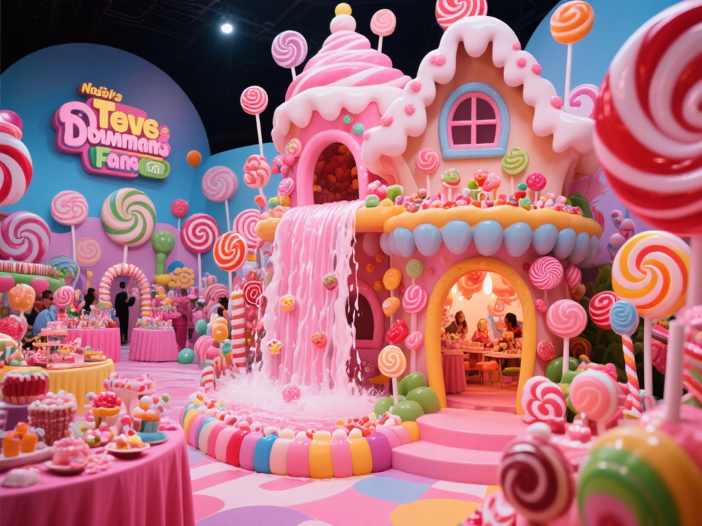 在糖果派对中，大量的元素设计充满惊喜。无论是巨型糖