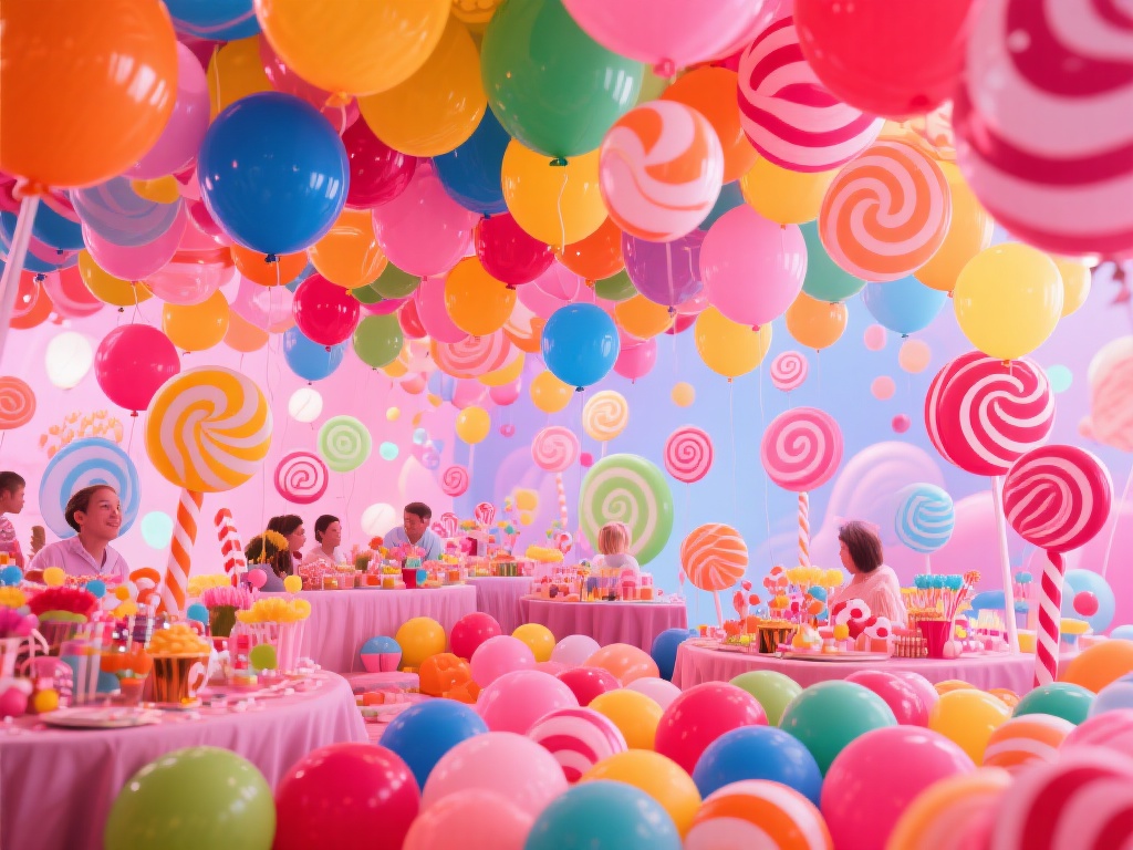 糖果派对中的彩球会成为照亮欢乐奇迹的主角，让每一场