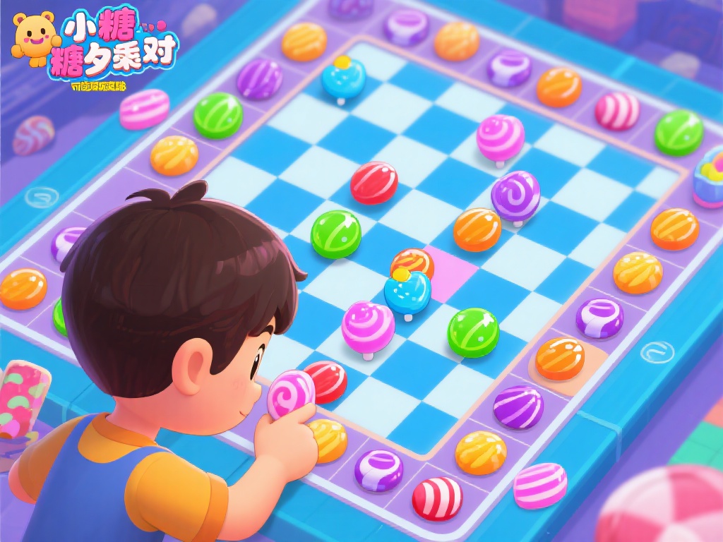 例如，小明在玩糖果派对时，遇到了一个困难关卡。他并