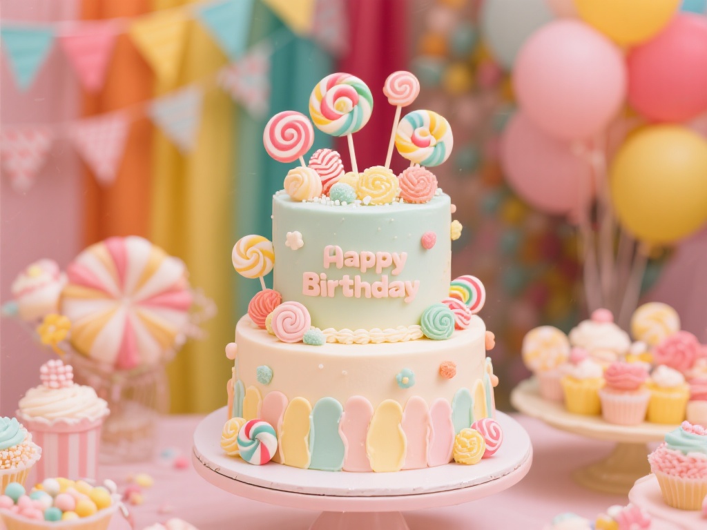 打造创意糖果派对:蛋糕装饰灵感大分享 此外,糖果装饰应结合派对主题设计,如生日派对可以选