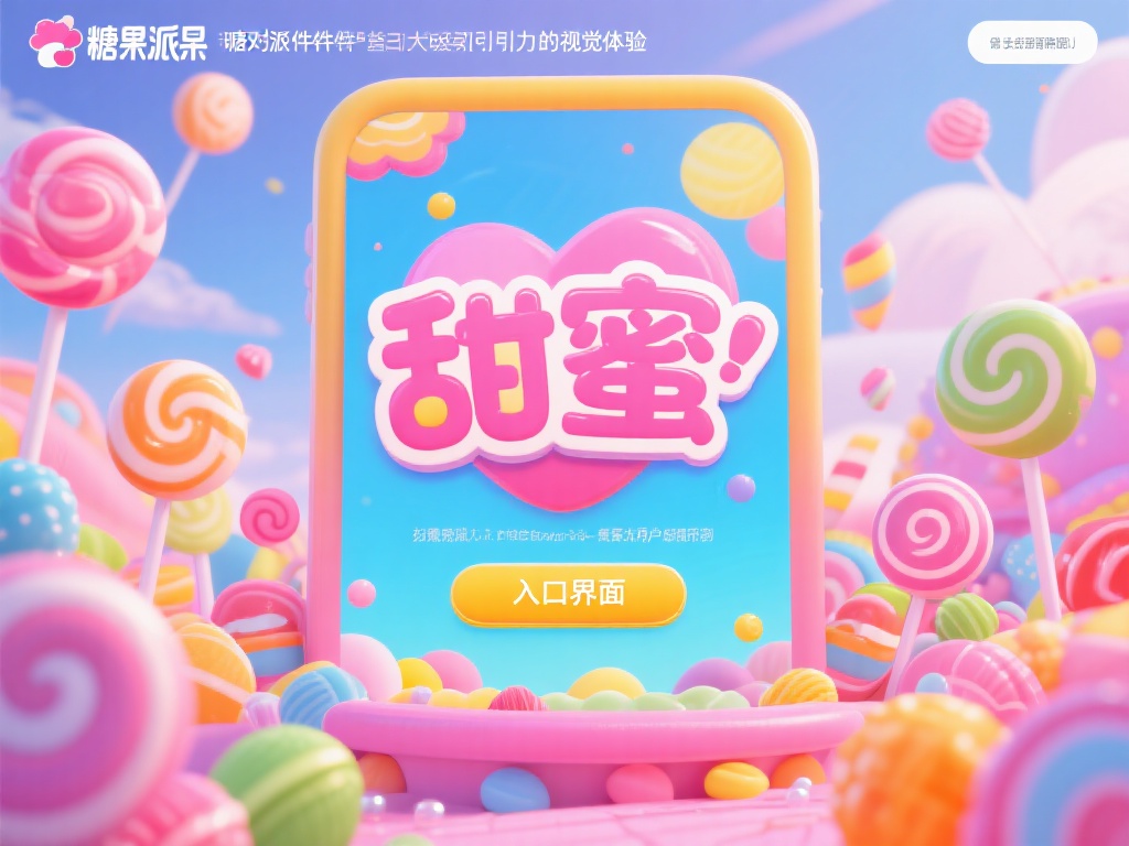 糖果派对软件的第一大吸引力来自视觉体验。从进入界面