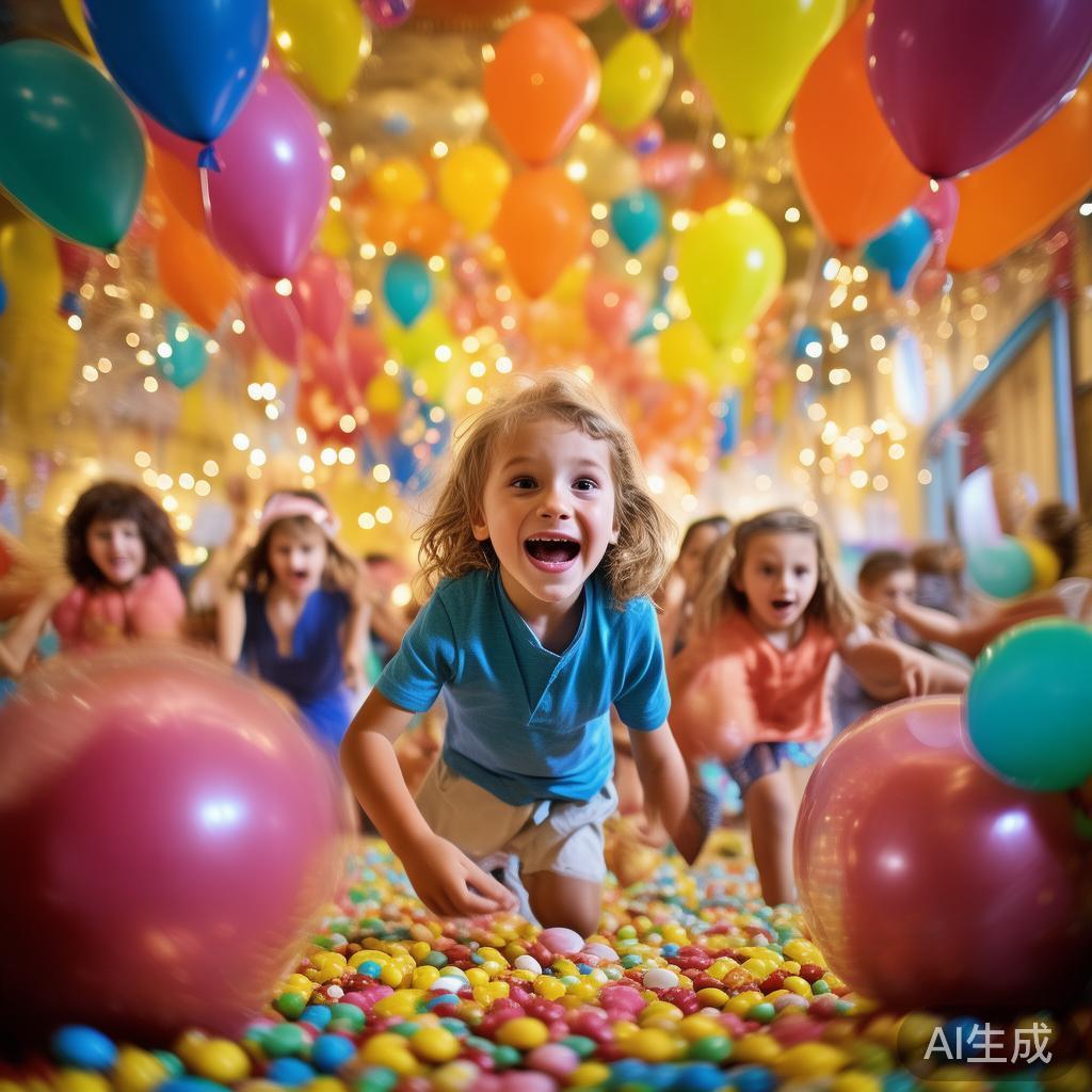 甜蜜童趣:尽情畅享彩色糖果派对的快乐时光 糖果寻找比赛:将糖果藏在派对场地的不同角落,让孩子