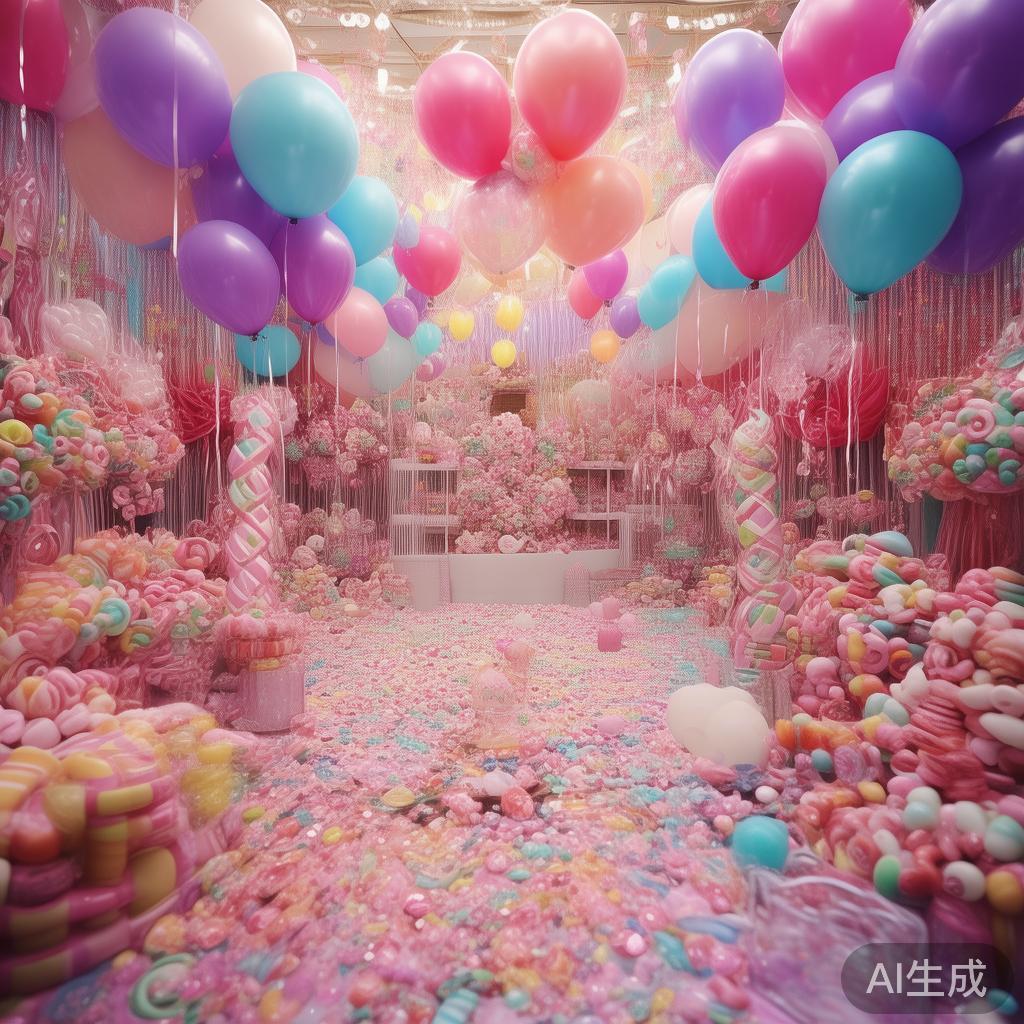 在策划一场以“甜蜜糖果派对”为主题的求婚活动时，首