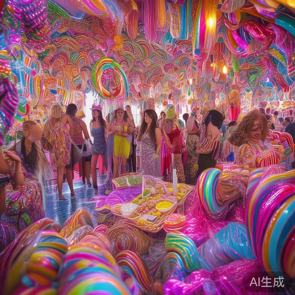 这场“性感糖果派对盛宴”的主题旨在融合甜蜜元素与性