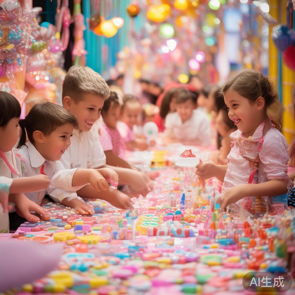 为了实现“欢乐狂欢”这一目标，活动现场布置了众多趣