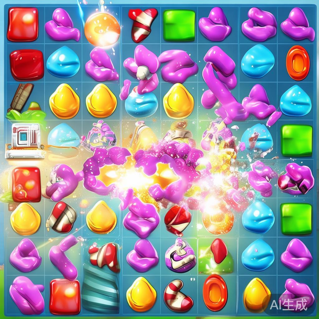 利用特殊糖果的组合
特殊糖果如爆炸糖果、条纹糖果