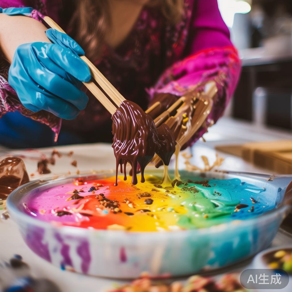 创意派对糖果棒:色彩缤纷的甜蜜享受与趣味手作体验 手作过程:享受DIY糖果棒的快乐
制作糖果棒虽然