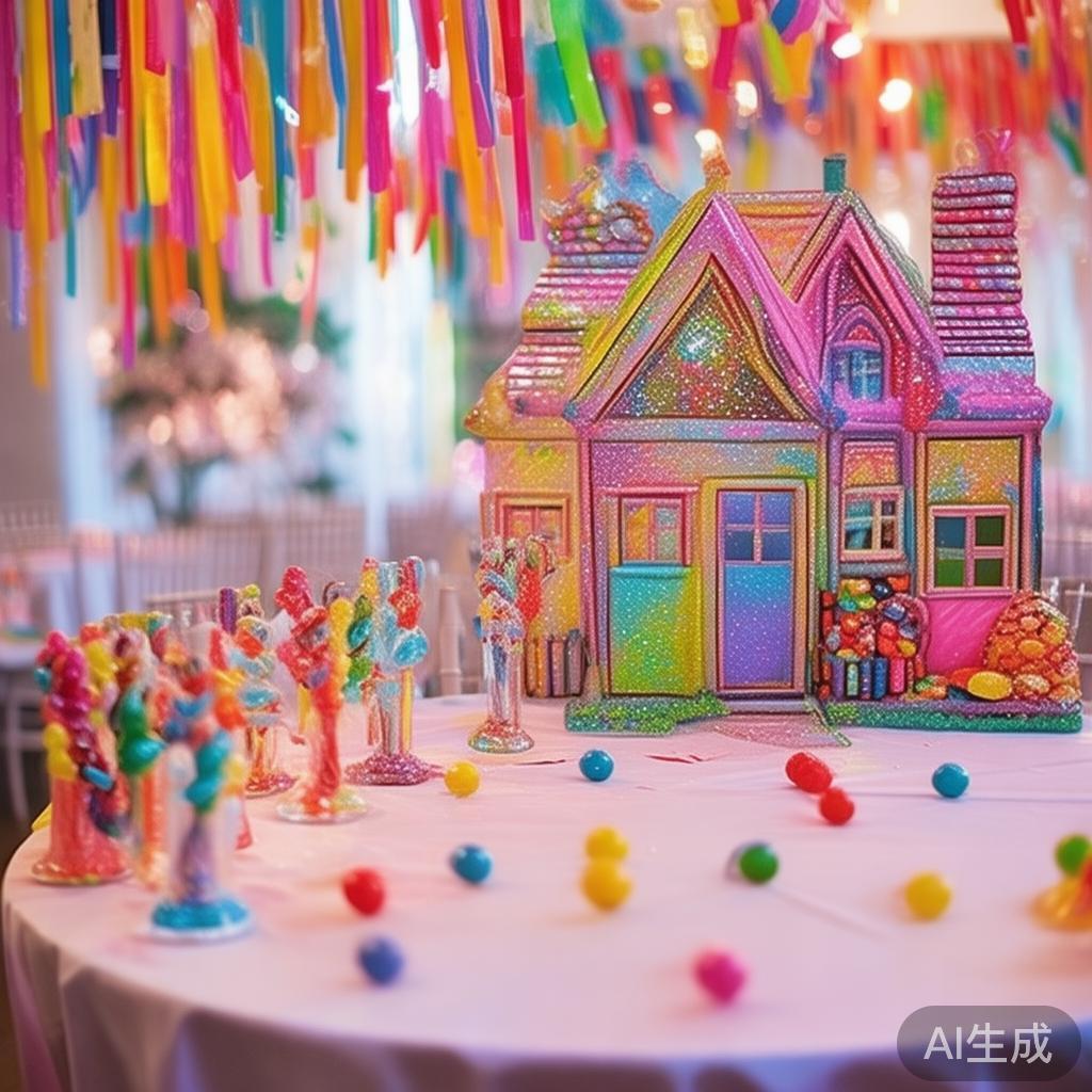 打造梦幻甜蜜婚礼:创意糖果派对场地布置的完整攻略 例如,设立“糖果角落”作为拍照区,搭建神奇的糖果屋