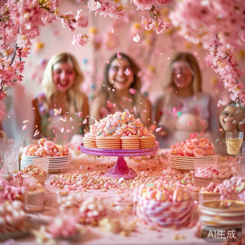 桃花糖果派对不仅仅是欣赏场景，更提供丰富的互动体验