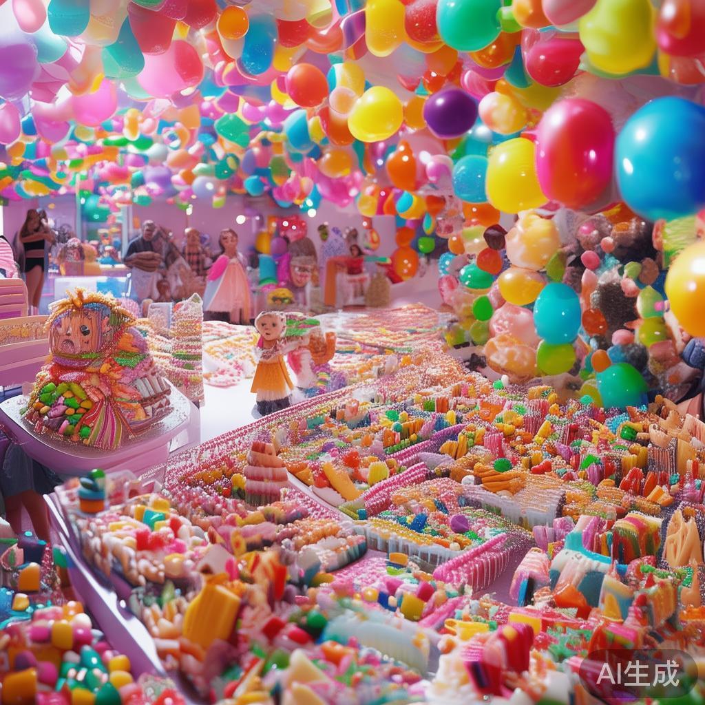 盂县糖果派对:甜蜜乐园中的欢笑与美味盛宴,共度欢乐时光 除了糖果展览外,派对现场还举办了多项主题活动。童话